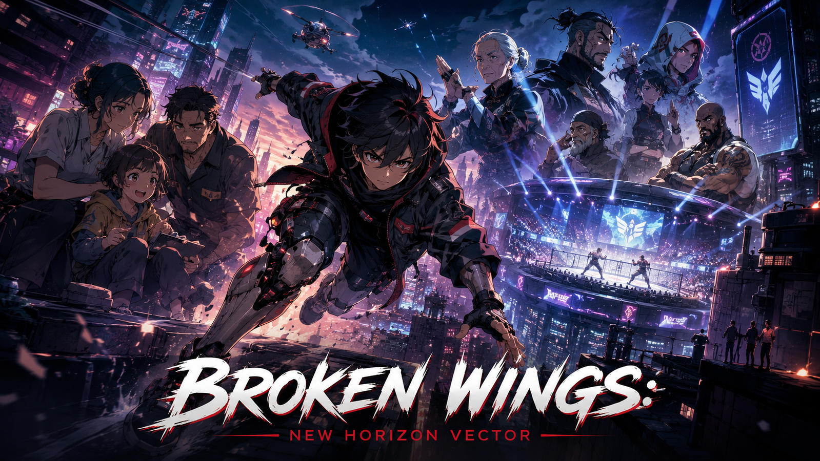 Cover art for Broken Wings: New Horizon Vector, a slice of life scenario on AI Dungeon
