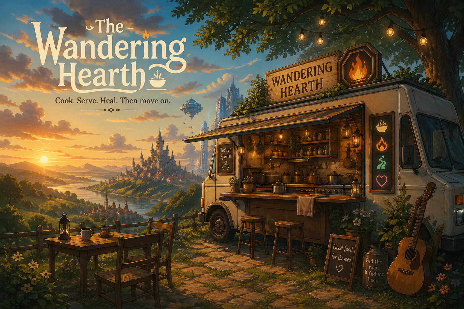 Cover art for The Wandering Hearth, a slice of life scenario on AI Dungeon