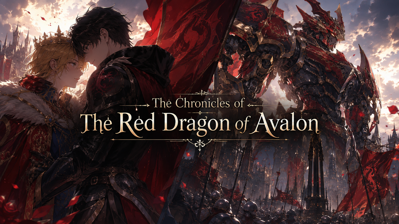Cover art for The Chronicles of The Red Dragon of Avalon, a drama scenario on AI Dungeon