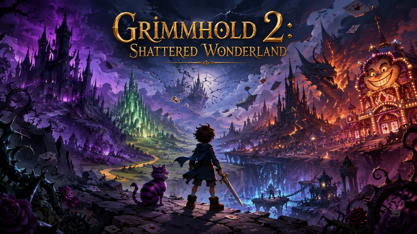 Cover art for Grimmhold 2: Shattered Wonderland, a disney scenario on AI Dungeon