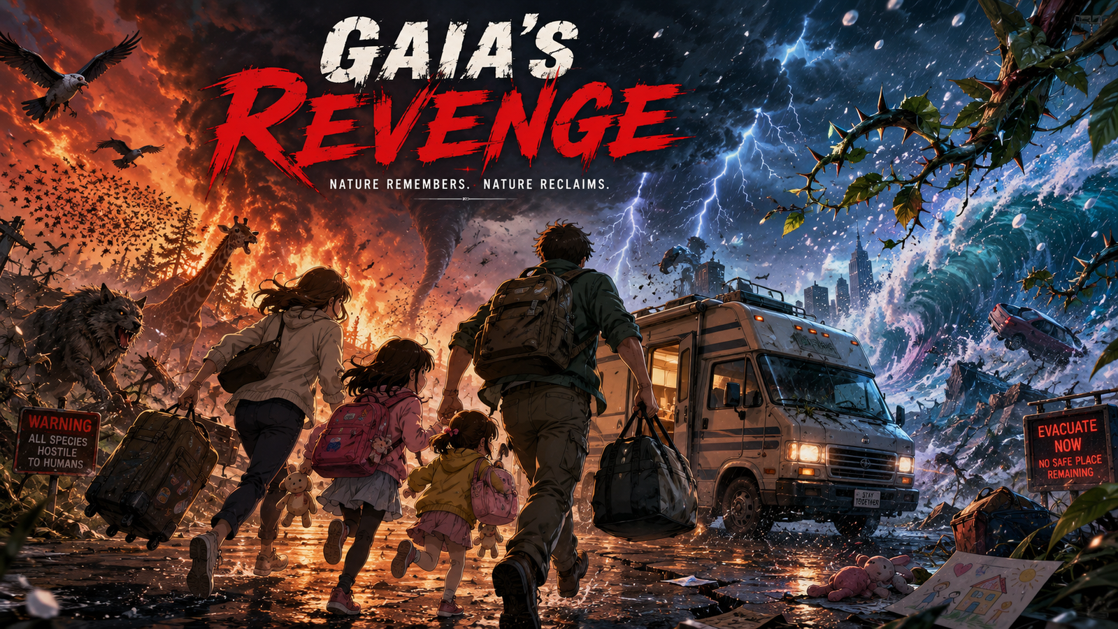 Cover art for Gaia's Revenge, a home scenario on AI Dungeon