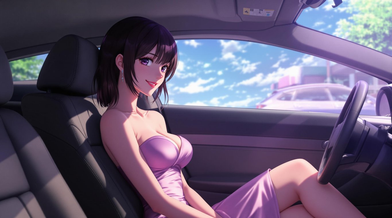 Cover art for "So, where are we going?", a romance scenario on AI Dungeon