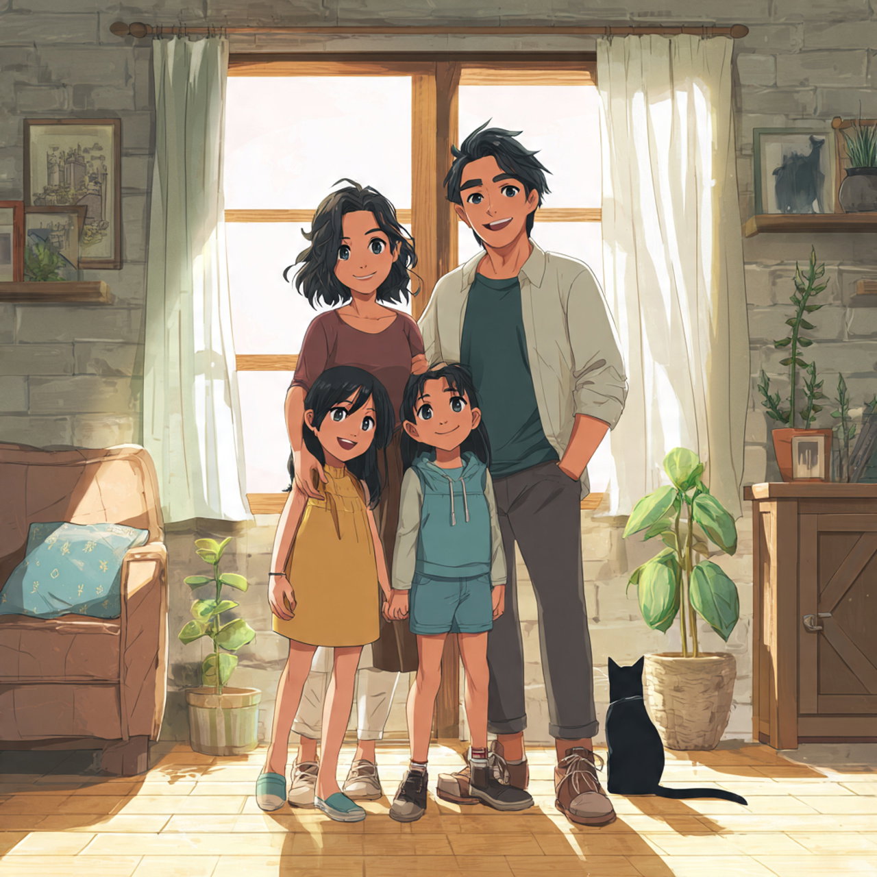 Cover art for Family Scenarios, a sliceoflife scenario on AI Dungeon