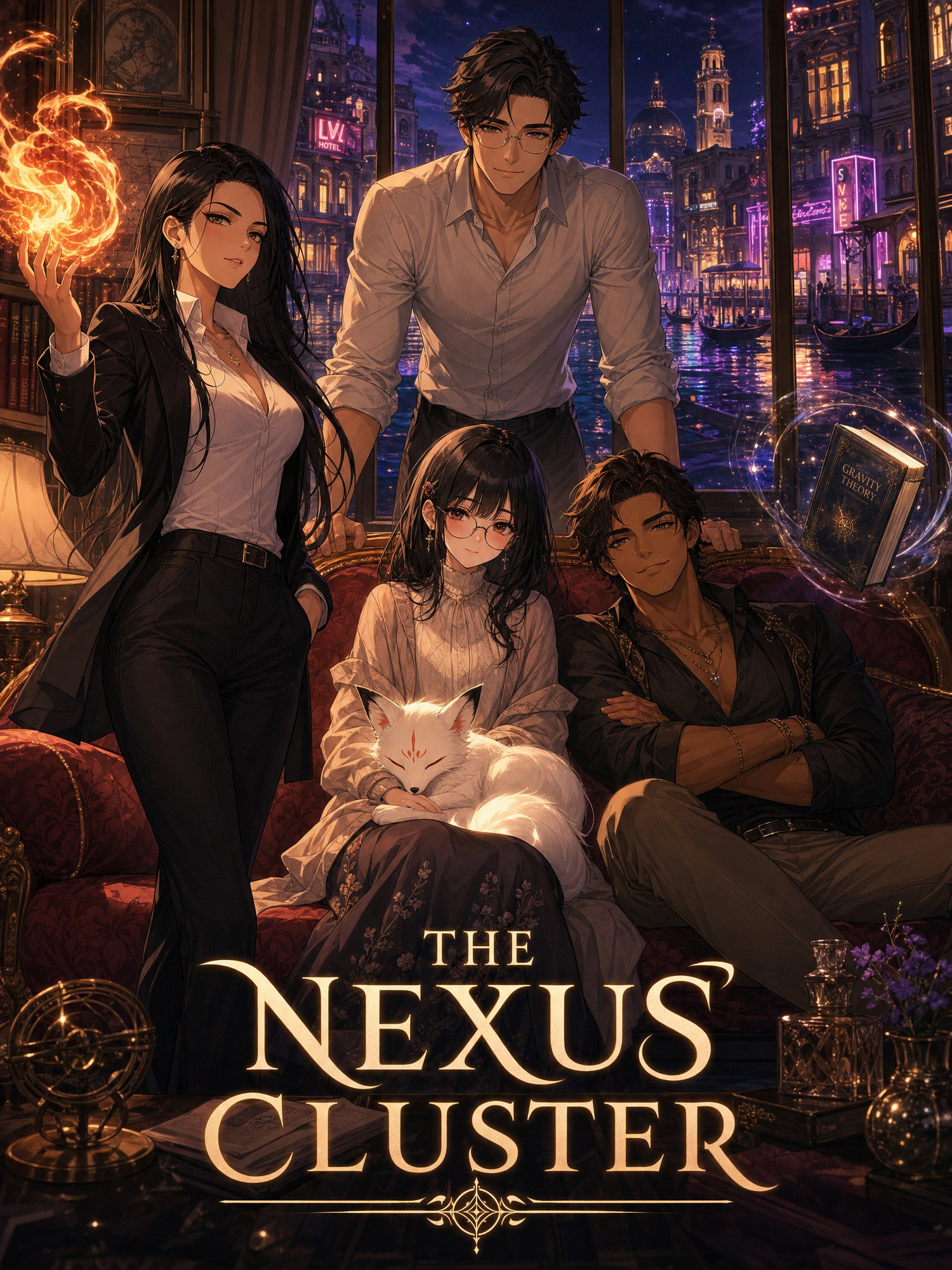 Cover art for The Nexus Cluster, a poly scenario on AI Dungeon