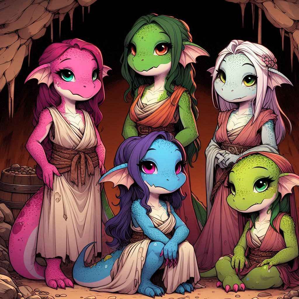 Cover art for Tiny hands, huge hearts ♥️., a kobold scenario on AI Dungeon