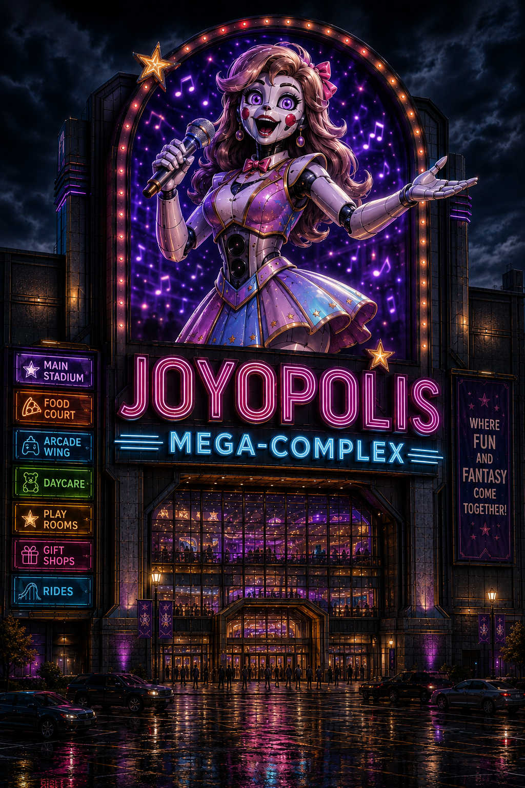 Cover art for (ðŸŽ) Joyopolis: Mega-Complex, an is scenario on AI Dungeon