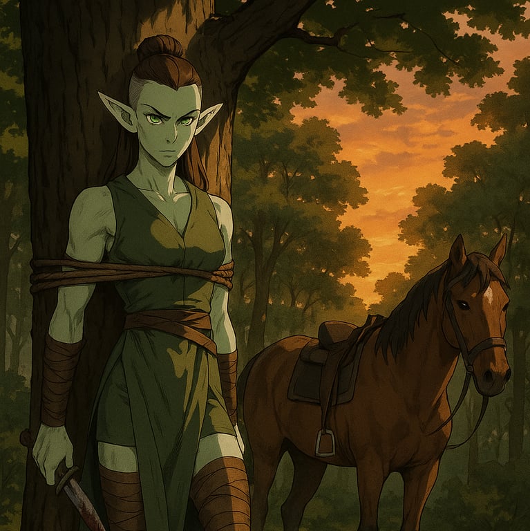 Cover art for The Knot and the Knife, a fantasy scenario on AI Dungeon