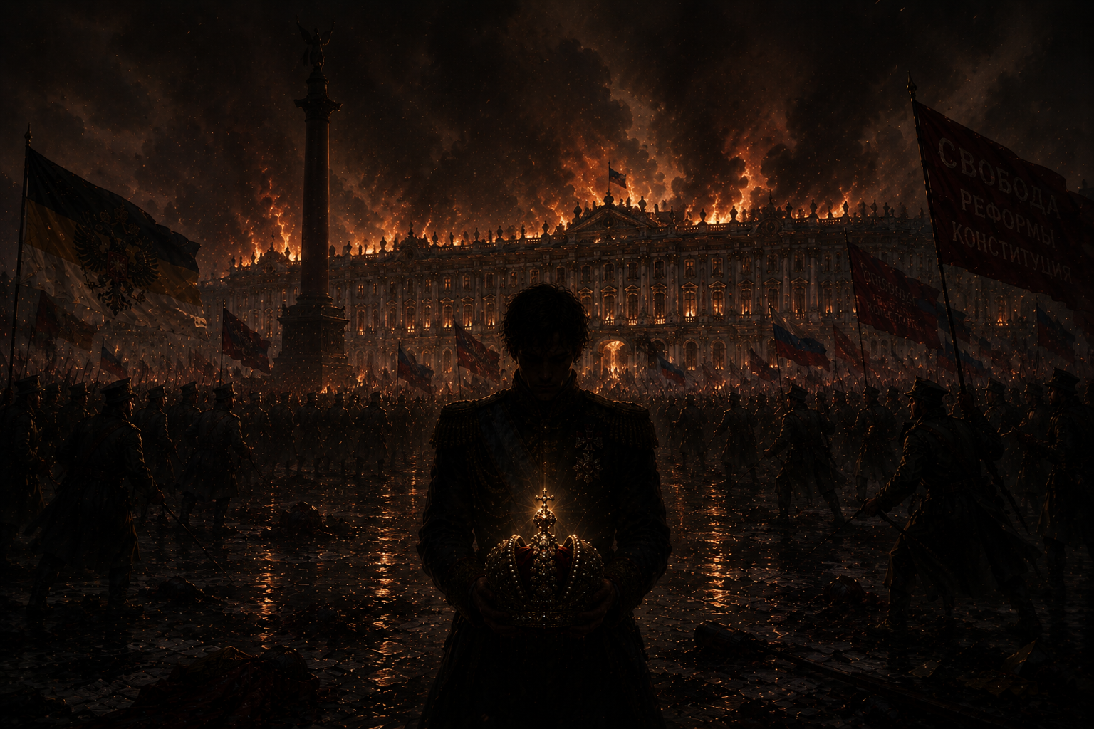 Cover art for The Last Heir of the Romanov house, a historical scenario on AI Dungeon