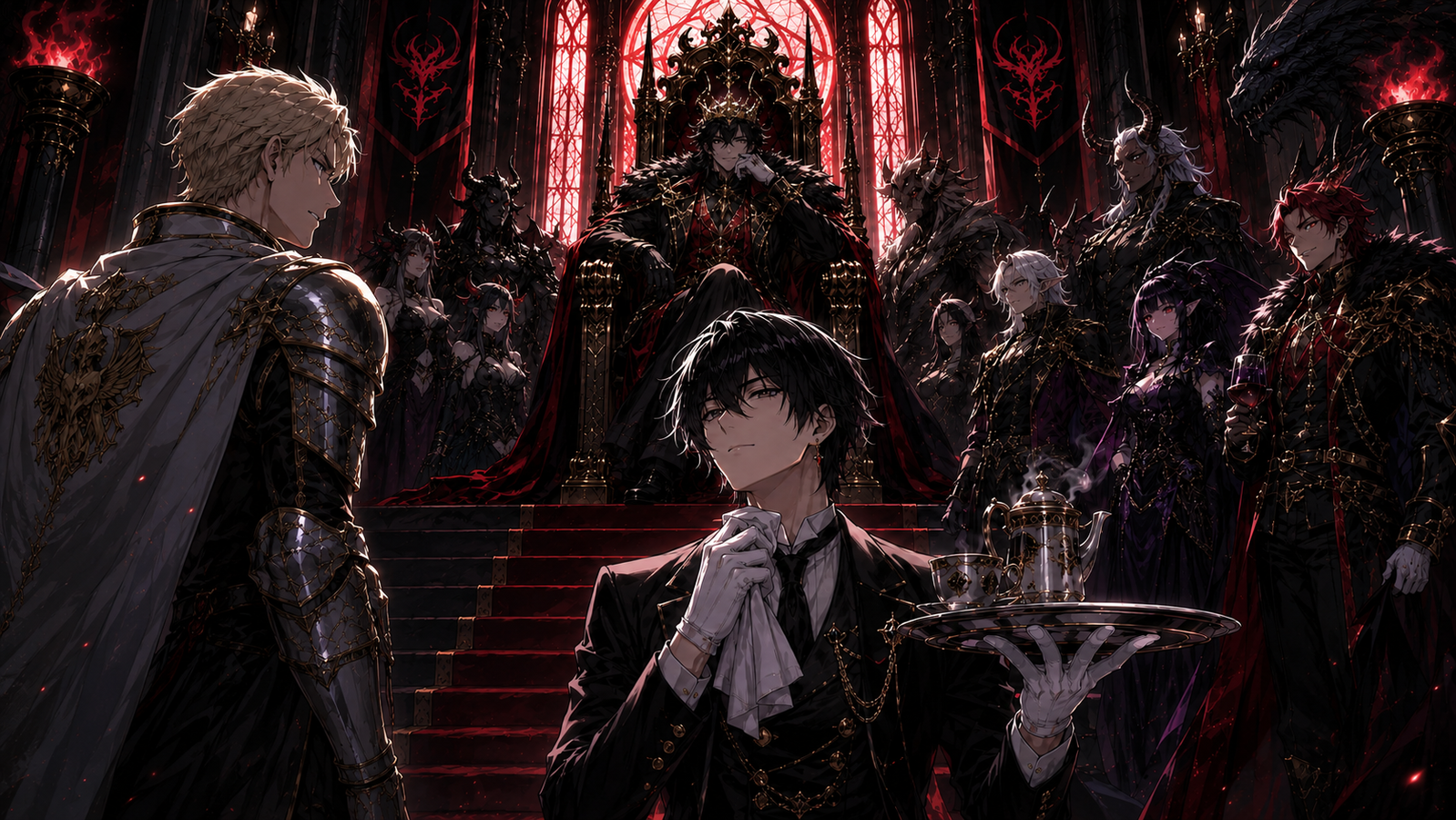 Cover art for Demon King's Butler (🌱Living Characters), a fantasy scenario on AI Dungeon