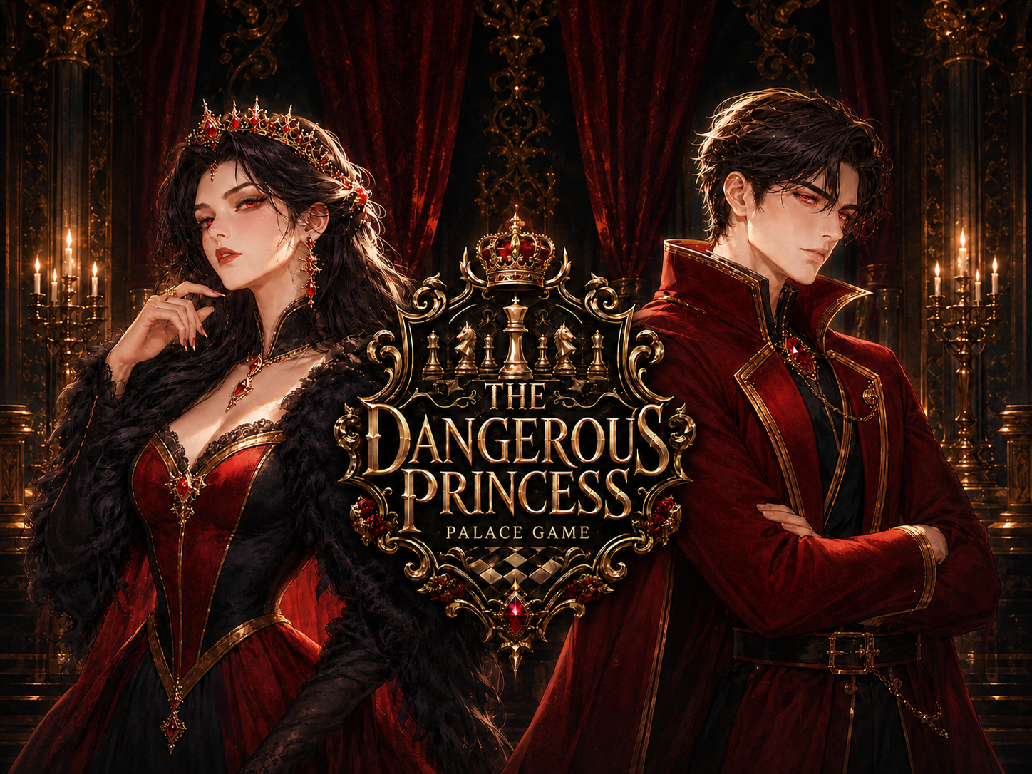 Cover art for 👑 The Dangerous Princess: Palace Game 🩸 (ISðŸŽ), an action scenario on AI Dungeon