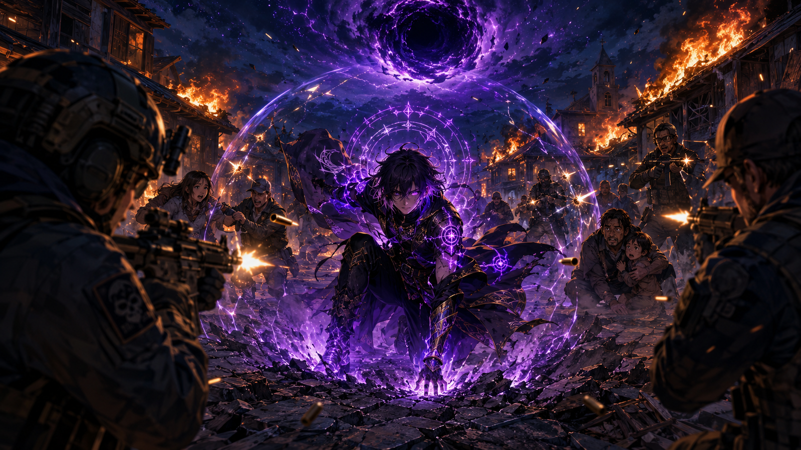 Cover art for Earth Wasn’t Ready for Magic, a fantasy scenario on AI Dungeon