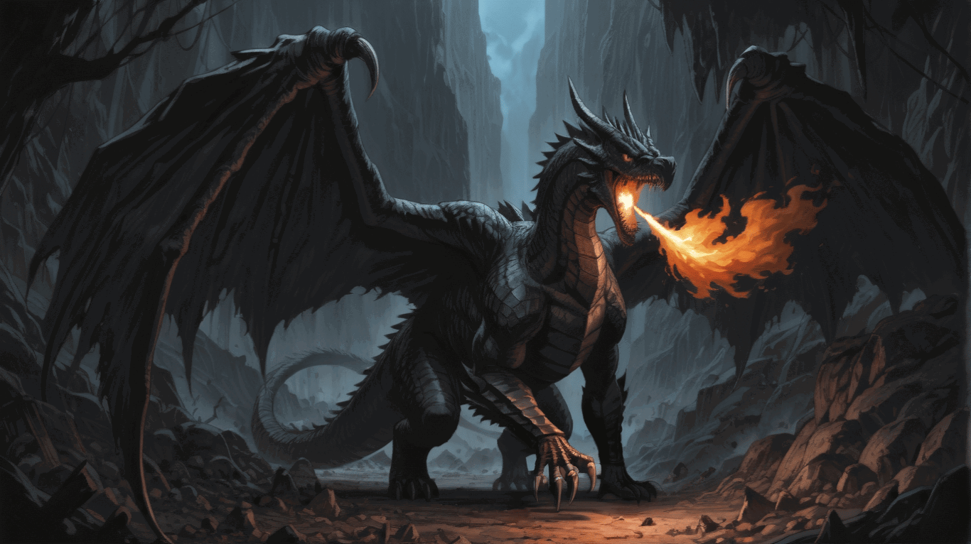 Cover art for Dragon Sacrifice, I am, a dragon adventure on AI Dungeon