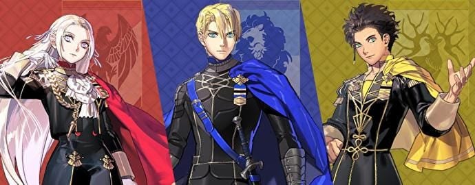 Cover art for Fire Emblem: Three Houses, a fire emblem scenario on AI Dungeon