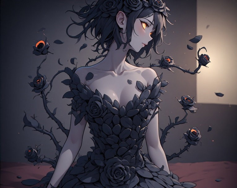 Cover art for Kara's Thorns, a possessive scenario on AI Dungeon