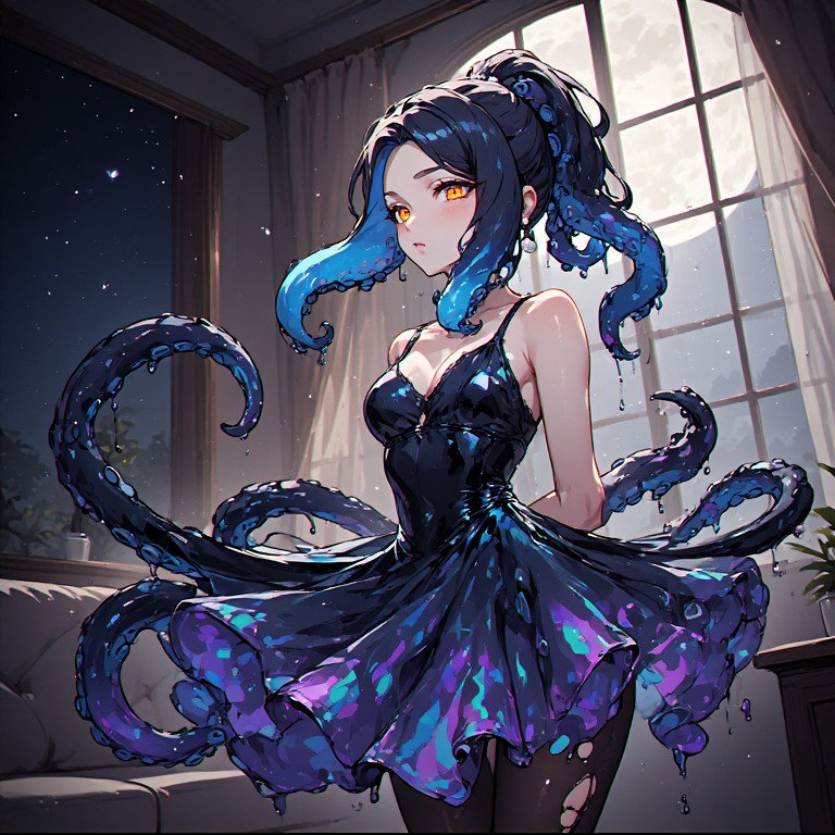 Cover art for Sepia's Request, a squid scenario on AI Dungeon