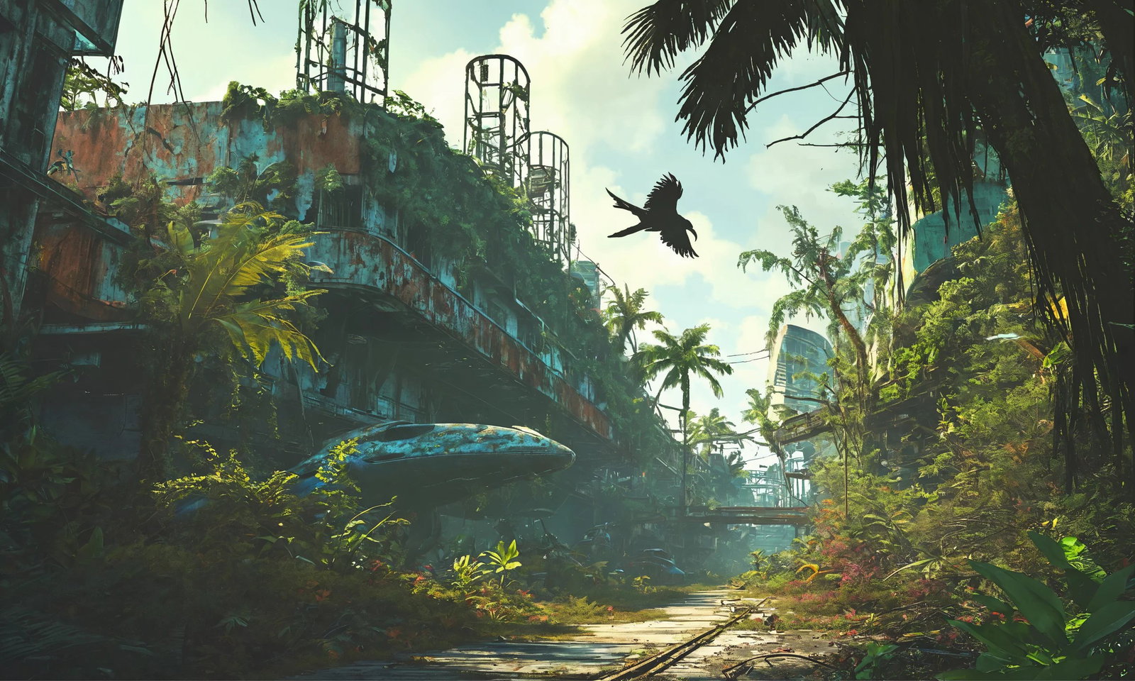 Cover art for New Eden, a post apocalyptic scenario on AI Dungeon
