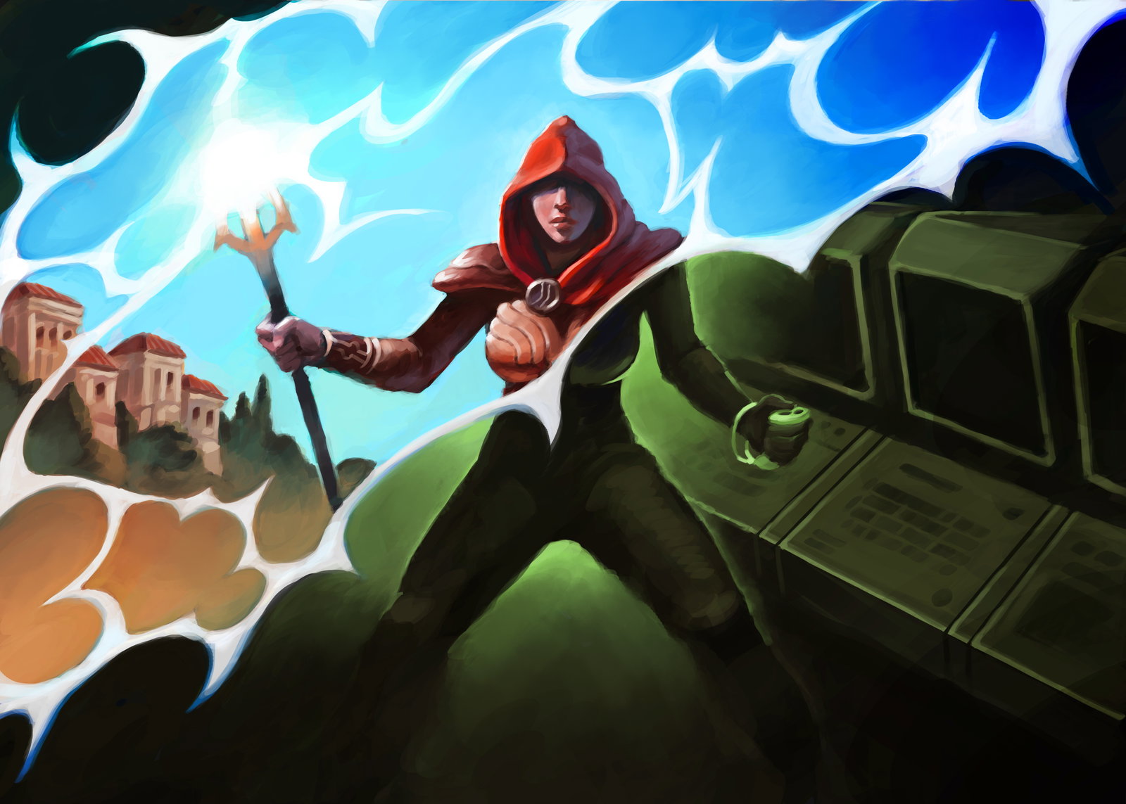 Cover art for The Debugger on AI Dungeon