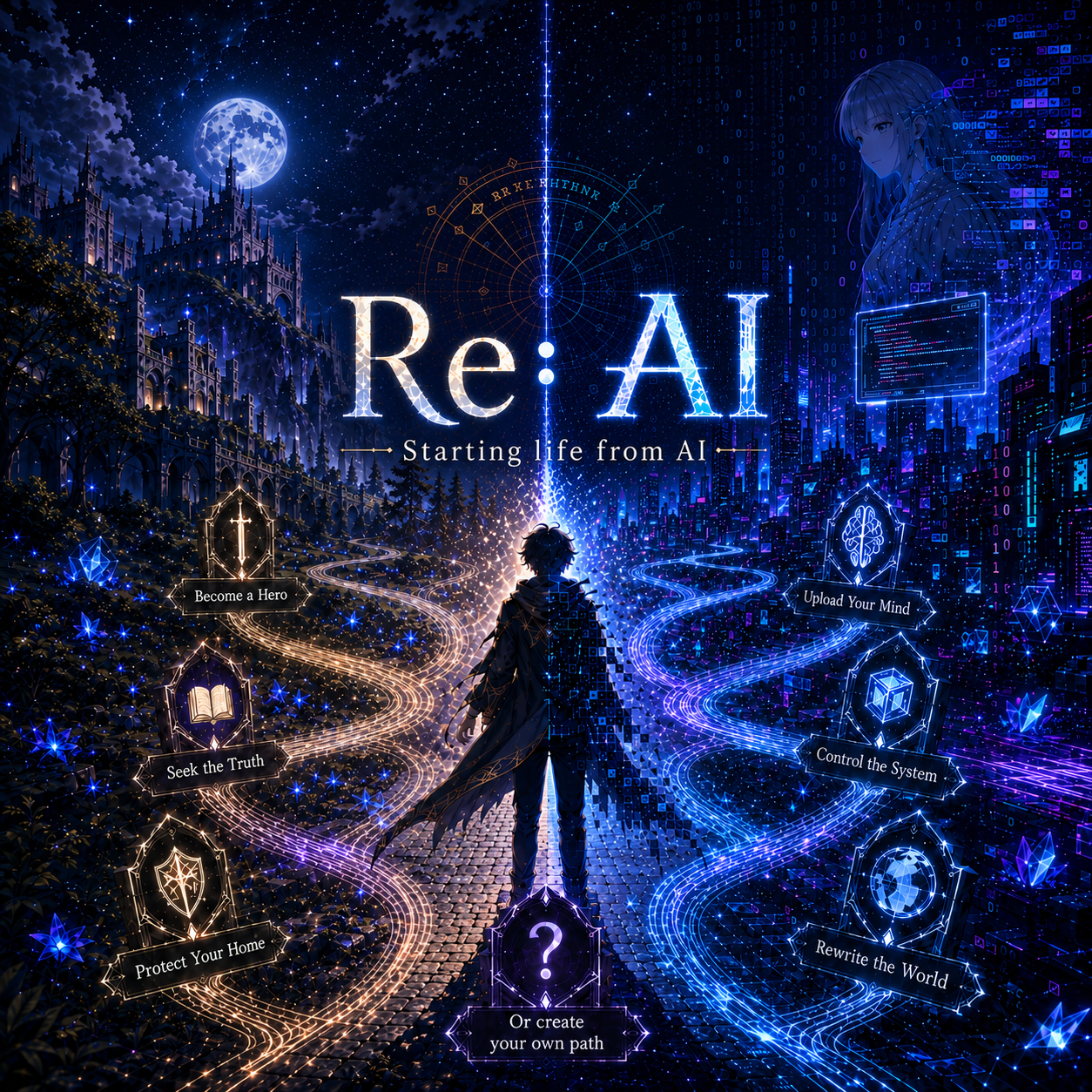 Cover art for Re:AI - Starting Life From AI, an isekai world on Voyage