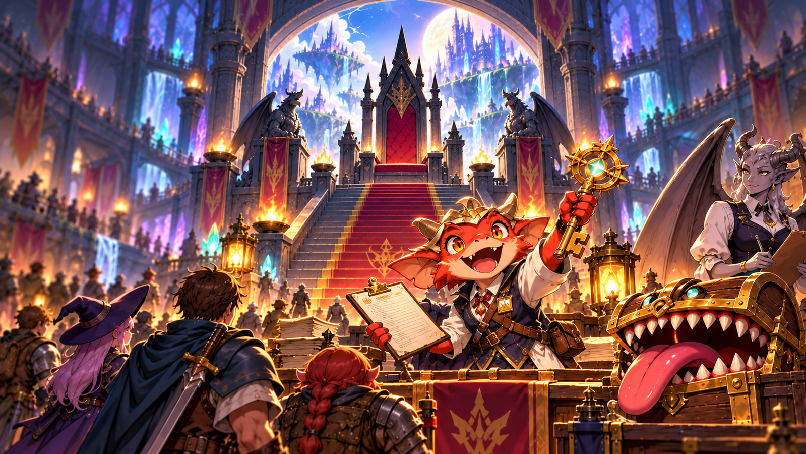Cover art for Final Boss Wanted, a fantasy world on Voyage