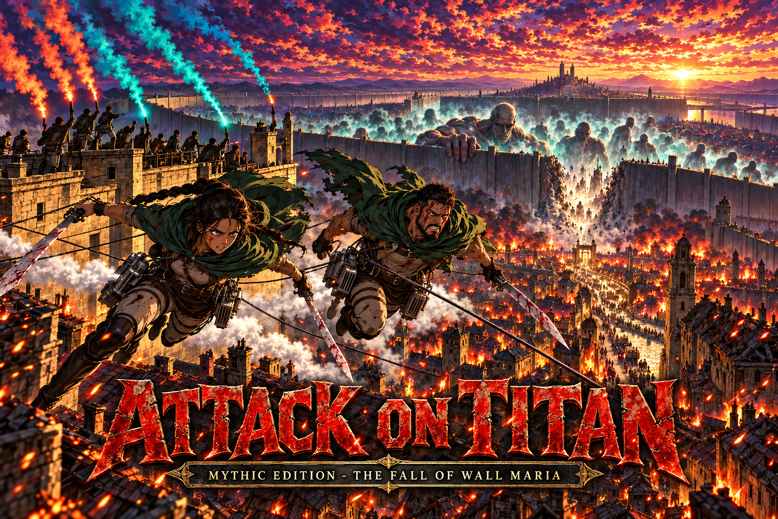 Cover art for Attack On Titan: Mythic Edition, a fantasy world on Voyage