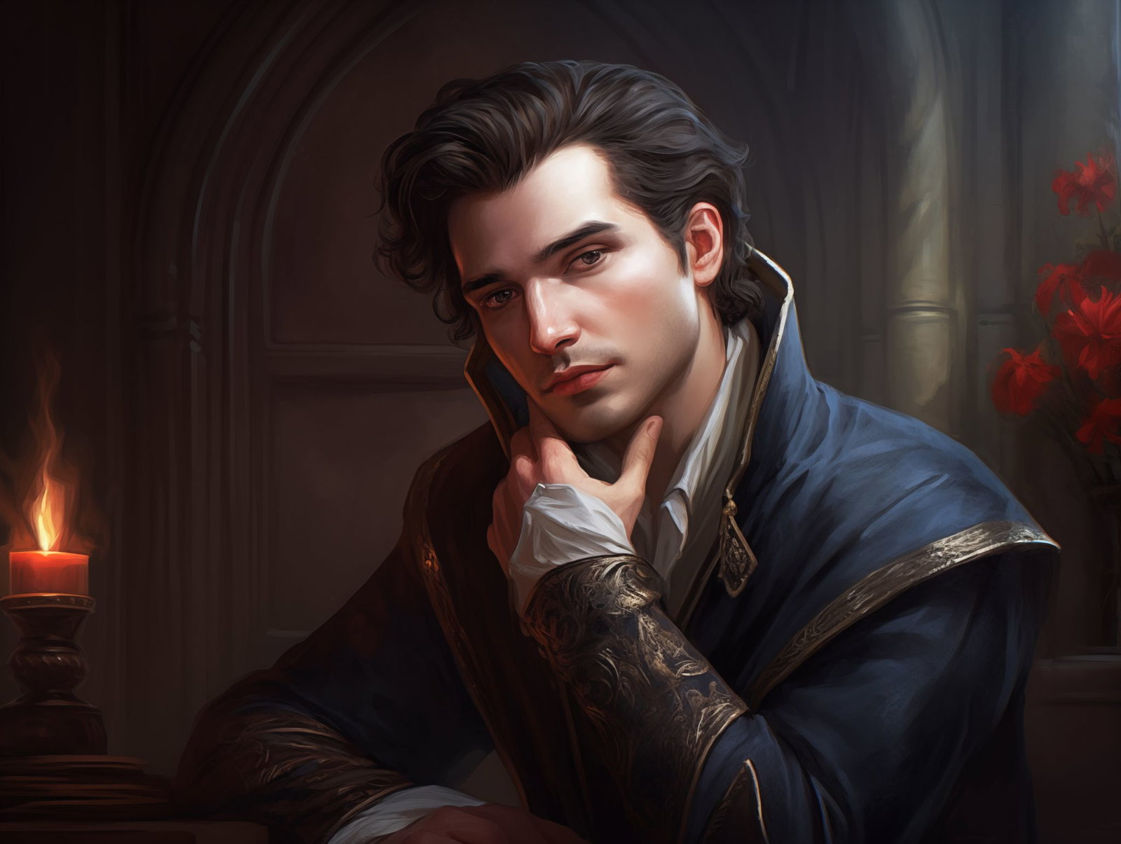 Cover art for The Kingmaker, a romance scenario on AI Dungeon