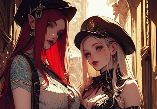 Cover art for Valentine and Tizzy, a fantasy adventure on AI Dungeon