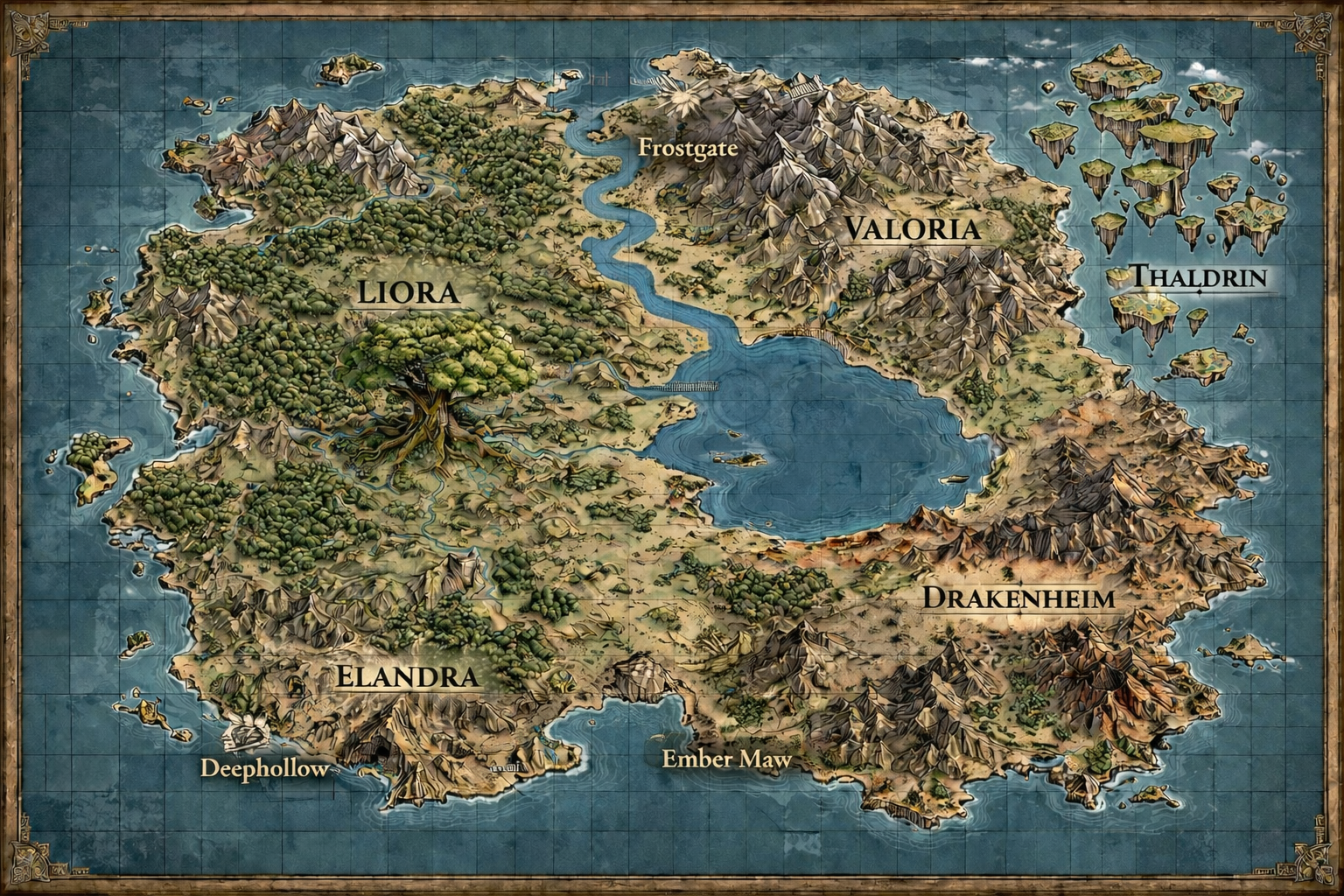 Cover art for Nulgar: Rebirth, a fantasy scenario on AI Dungeon