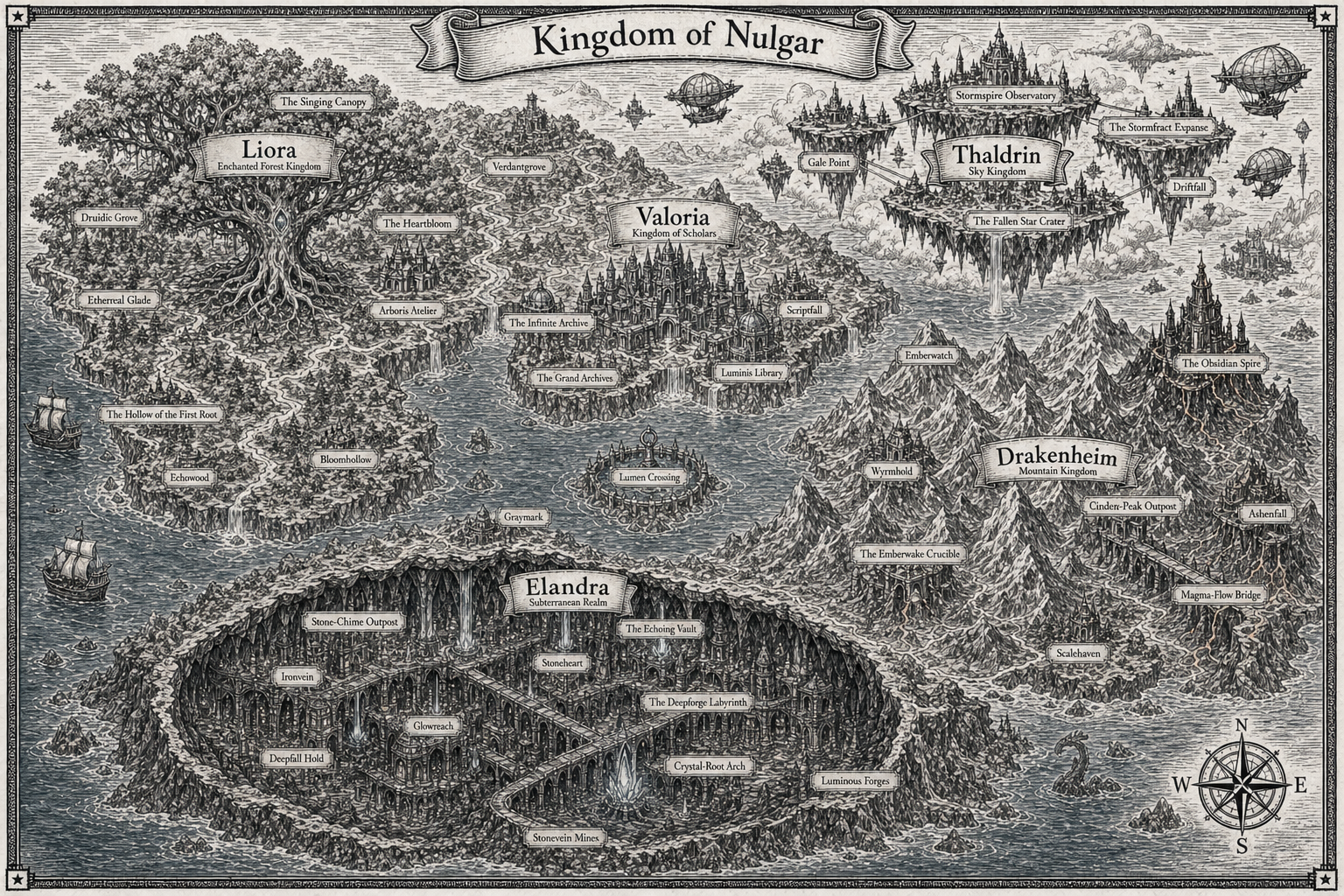 Cover art for Nulgar - Rebirth, a fantasy world on Voyage