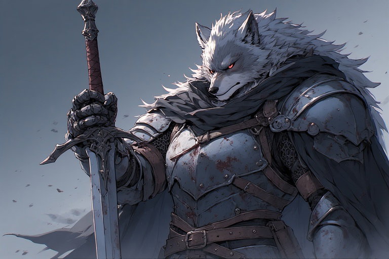 Cover art for The Order of Fang and Claw, a wolf scenario on AI Dungeon