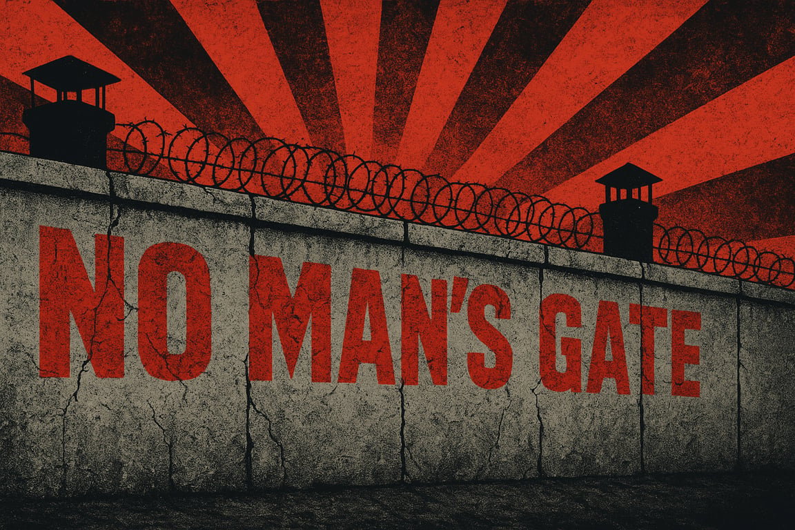 Cover art for No Man's Gate, a cold war scenario on AI Dungeon