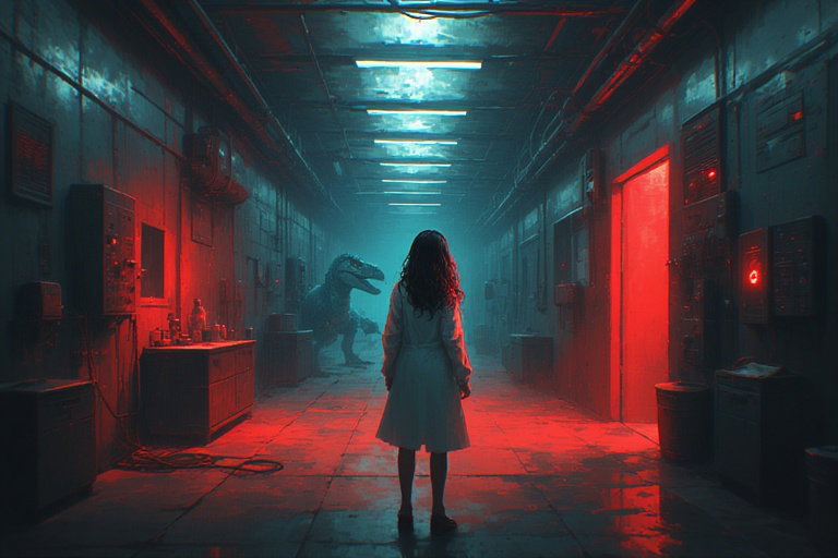 Cover art for The Breach ðŸŽ, a dinosaur scenario on AI Dungeon