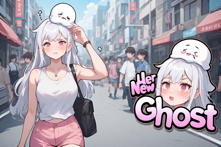 Cover art for Her New Ghost 🎭🎴, an inner self scenario on AI Dungeon