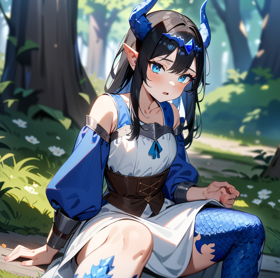 Cover art for You're a Drakorin!, a fantasy scenario on AI Dungeon
