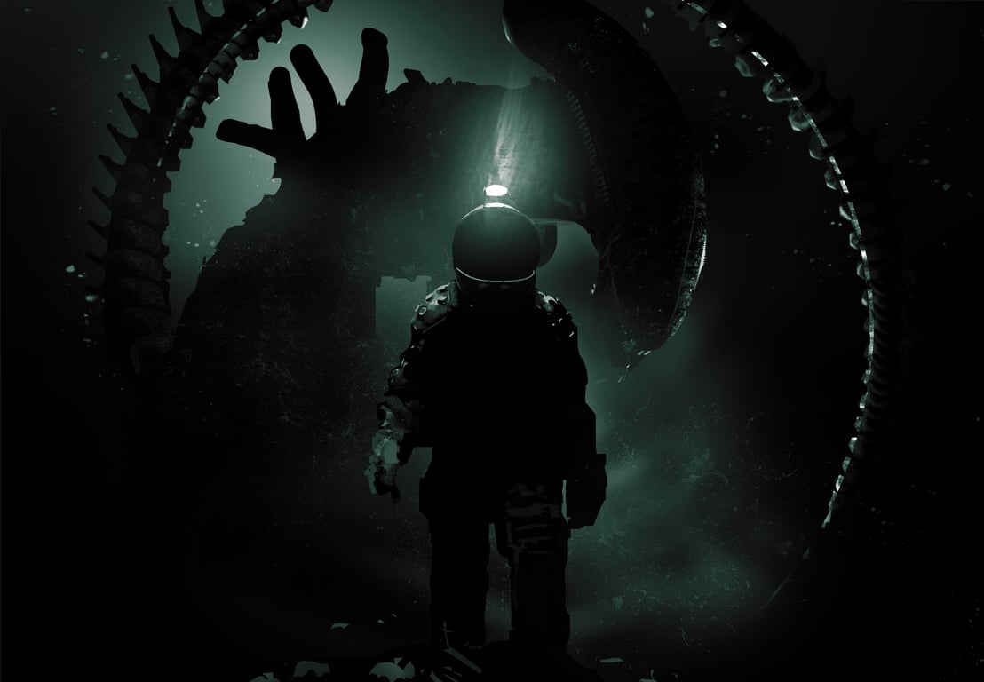 Cover art for ALIEN RPG, an alien scenario on AI Dungeon
