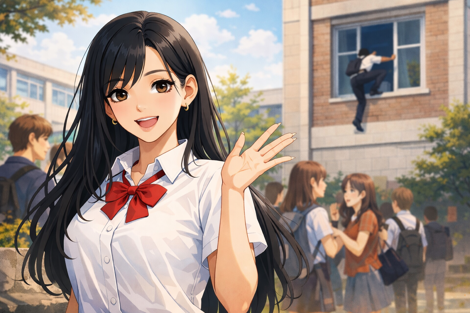 Cover art for Mind Pop – Borrowed Joy v2, a highschool scenario on AI Dungeon