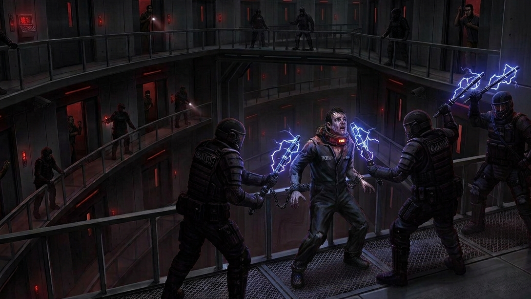 Cover art for Weapon X Facility , a prison scenario on AI Dungeon