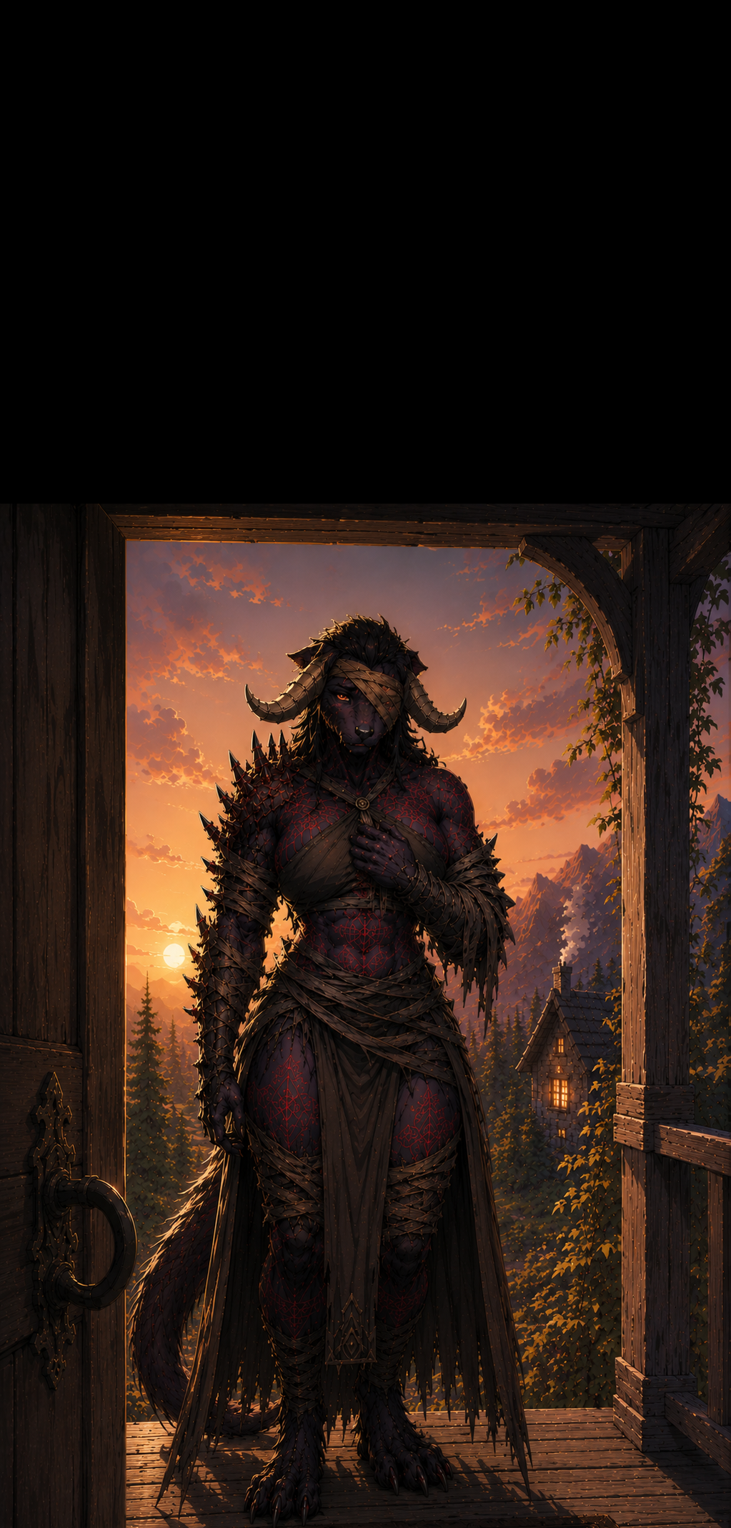 Cover art for Back from war, Milrad Thunderbark, a romance scenario on AI Dungeon