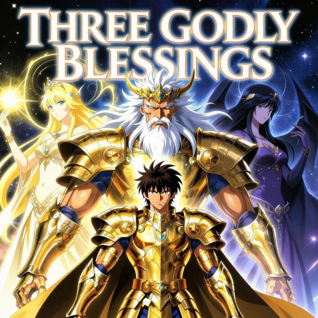 Cover art for Three Godly Blessings, a magic scenario on AI Dungeon