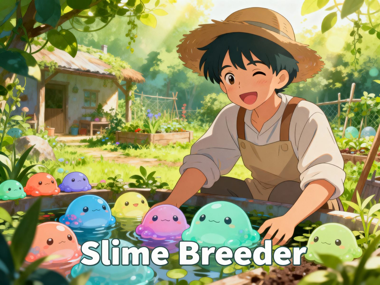 Cover art for You are a Slime Breeder, a fantasy scenario on AI Dungeon