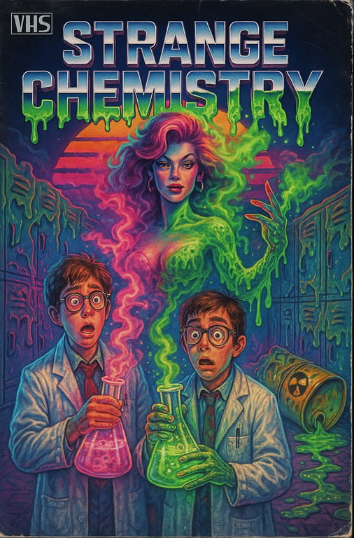 Cover art for Strange Chemistry (1986), a movies scenario on AI Dungeon