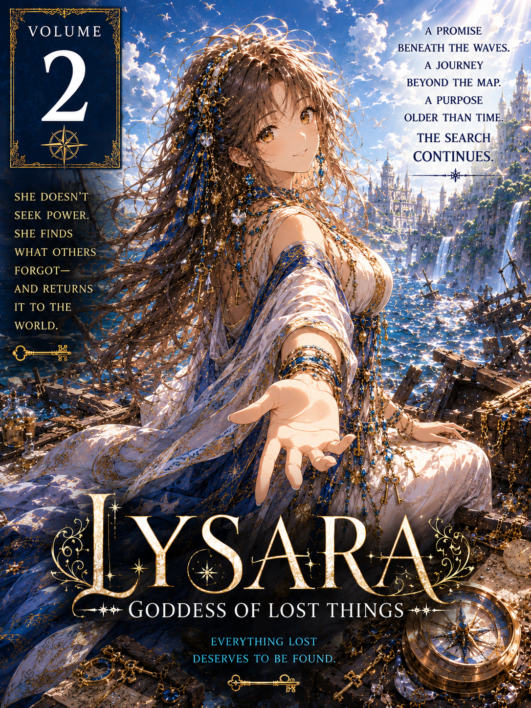 Cover art for Divine Compact: Lost Goddess, a lost and found scenario on AI Dungeon