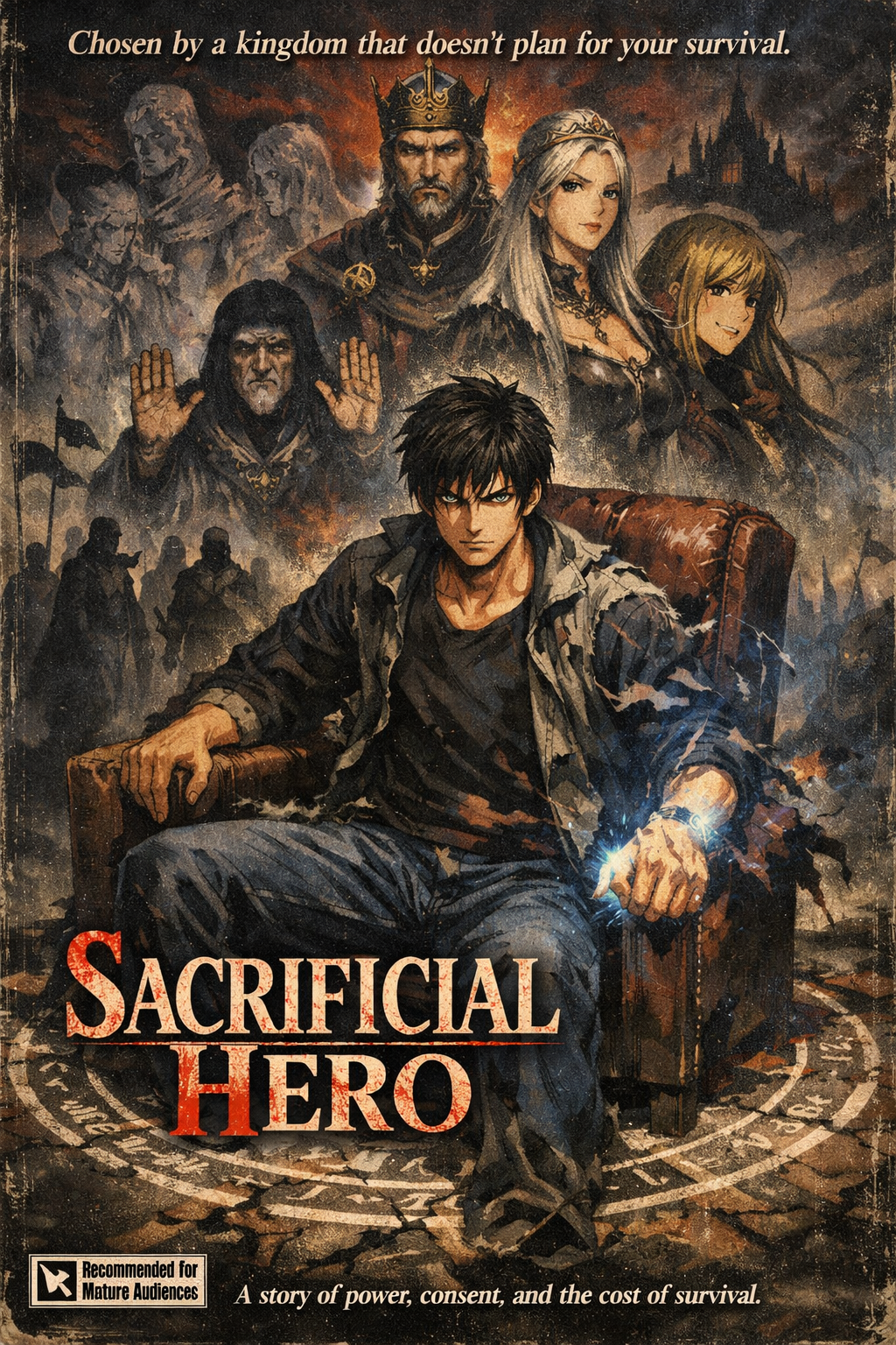 Cover art for Sacrificial Hero, an isekai scenario on AI Dungeon
