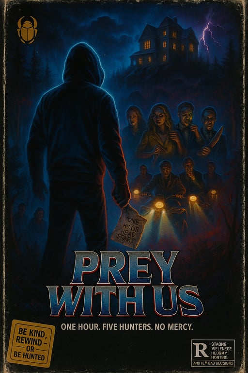 Cover art for Prey With Us (1989), a movie scenario on AI Dungeon