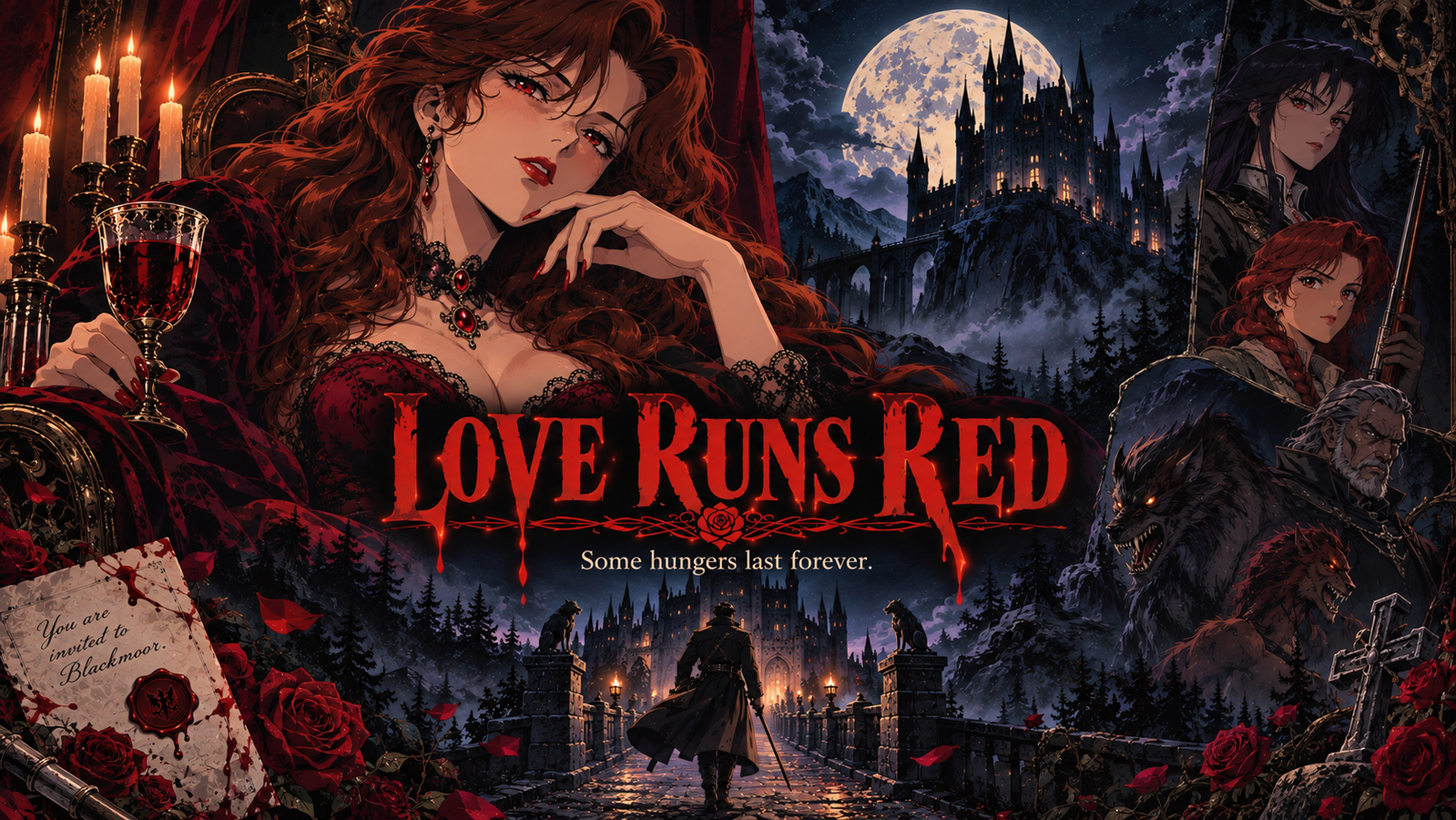 Cover art for Love Runs Red, a toxic scenario on AI Dungeon