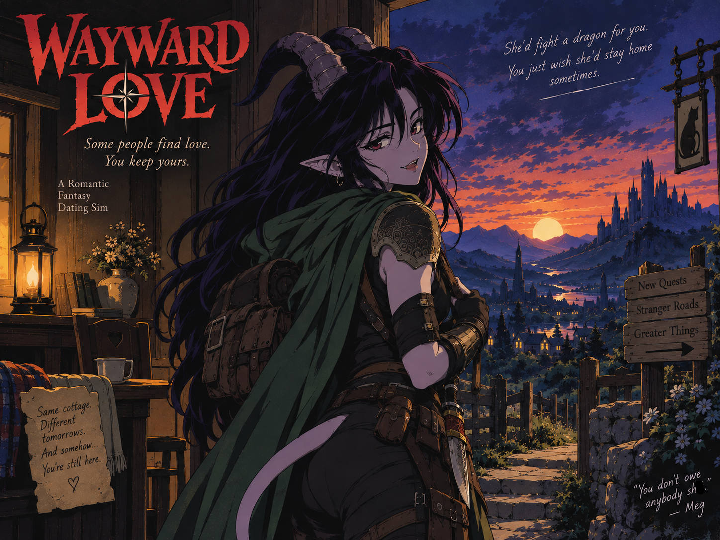 Cover art for Wayward Love, a toxic scenario on AI Dungeon