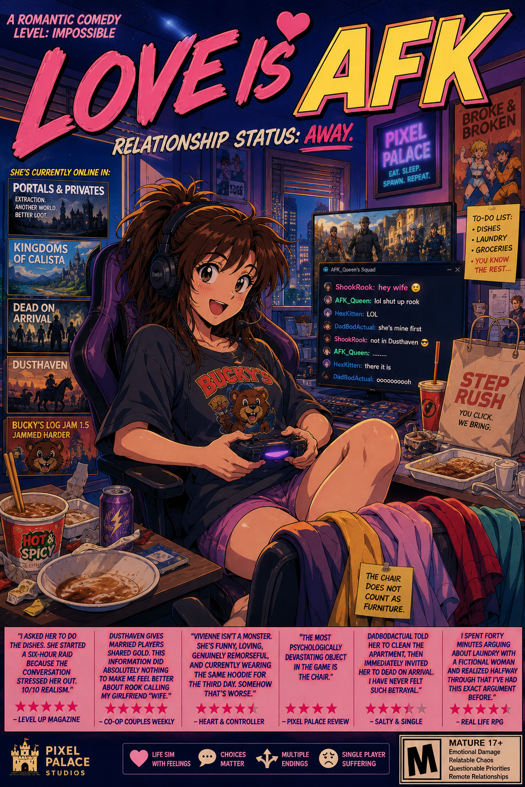 Cover art for Love Is AFK, a toxic scenario on AI Dungeon
