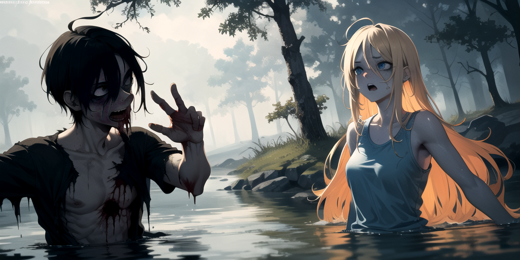 Cover art for The Lake of Whispers, a horror scenario on AI Dungeon