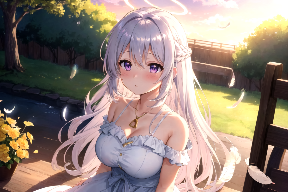 Cover art for When Heaven Falls for You, a romance scenario on AI Dungeon