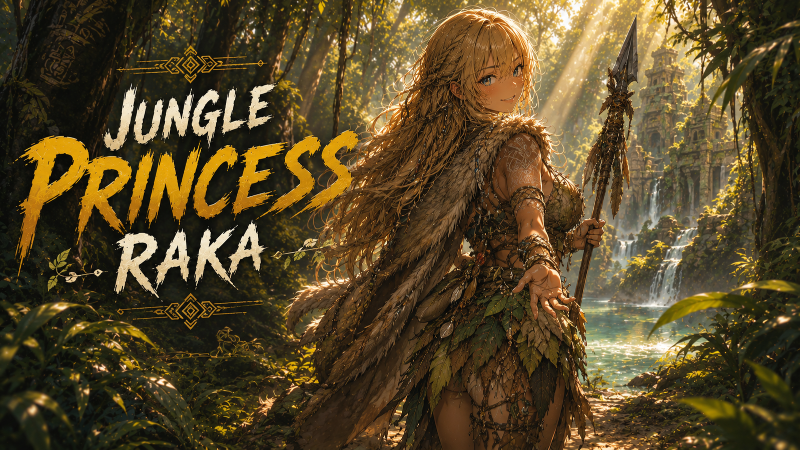 Cover art for Jungle Princess Raka, an adventure scenario on AI Dungeon