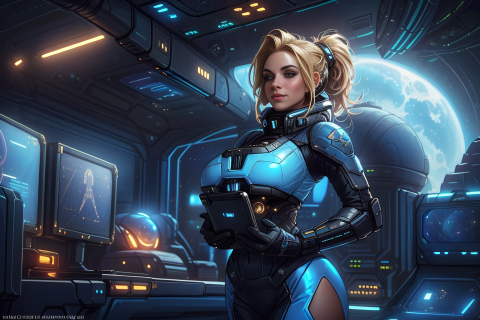 Cover art for Your Space Station, Your Rules, a sci fi scenario on AI Dungeon